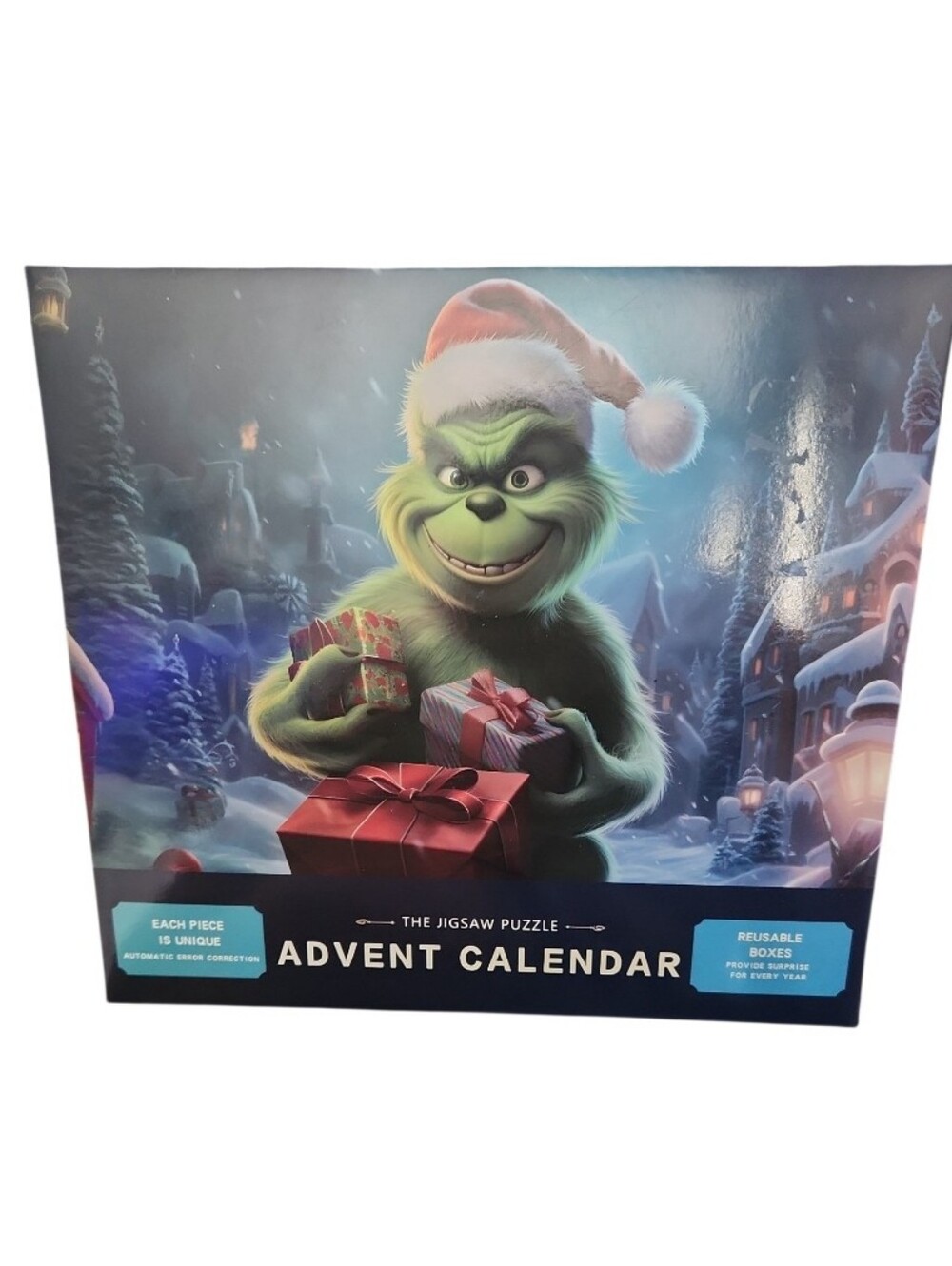 The Grinch 1008 pcs Advent Calendar Jigsaw Puzzle for 24 Days of Christmas